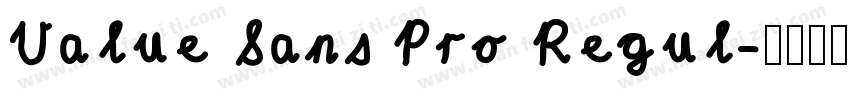 Value Sans Pro Regul字体转换